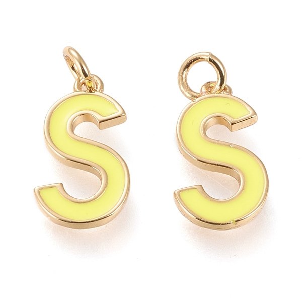 PandaHall Brass Enamel Pendants, with Jump Ring, Long-Lasting Plated, Real 18K Gold Plated, Letter.S, Champagne Yellow, Letter.S, S...
PandaHall Brass Enamel Pendants, with Jump Ring, Long-Lasting Plated, Real 18K Gold Plated, Letter.S, Champagne Yellow, Letter.S, S...
