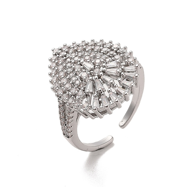 PandaHall Brass Micro Pave Cubic Zirconia Open Cuff Rings, Teardrop, US Size 8 1/2(18.5mm) Brass+Cubic Zirconia Teardrop
PandaHall Brass Micro Pave Cubic Zirconia Open Cuff Rings, Teardrop, US Size 8 1/2(18.5mm) Brass+Cubic Zirconia Teardrop