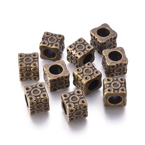 PandaHall Metal Alloy European Beads, Lead Free and Cadmium Free & Nickel Free, Cube, Antique Bronze, about 11mm long, 11mm wide,10mm thick...
PandaHall Metal Alloy European Beads, Lead Free and Cadmium Free & Nickel Free, Cube, Antique Bronze, about 11mm long, 11mm wide,10mm thick...