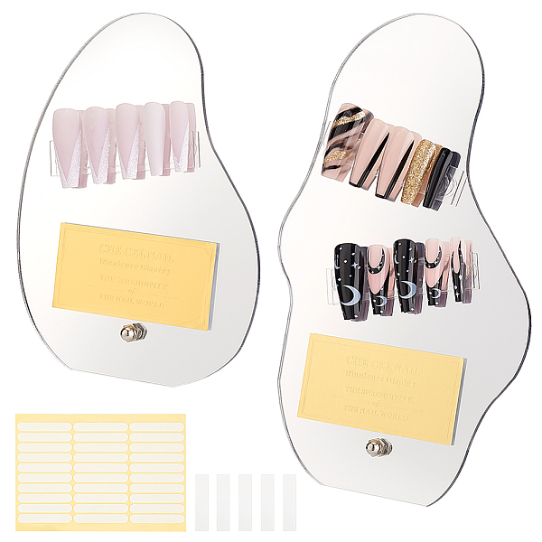 PandaHall 2 Sets 2 Style Acrylic Mirror Nail Art Display Board, for False Nail Tips Sample Display, WhiteSmoke, Finished Product..., White
PandaHall 2 Sets 2 Style Acrylic Mirror Nail Art Display Board, for False Nail Tips Sample Display, WhiteSmoke, Finished Product..., White