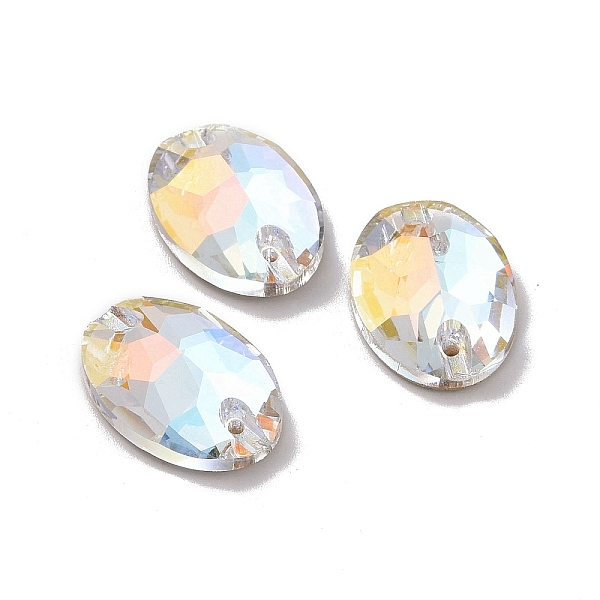 PandaHall Oval Shape Sew on Rhinestone, K5 Glass Rhinestone, 2-Hole Link, Plated Flat Back, Sewing Craft Decoration, Light Crystal AB..., Clear
PandaHall Oval Shape Sew on Rhinestone, K5 Glass Rhinestone, 2-Hole Link, Plated Flat Back, Sewing Craft Decoration, Light Crystal AB..., Clear