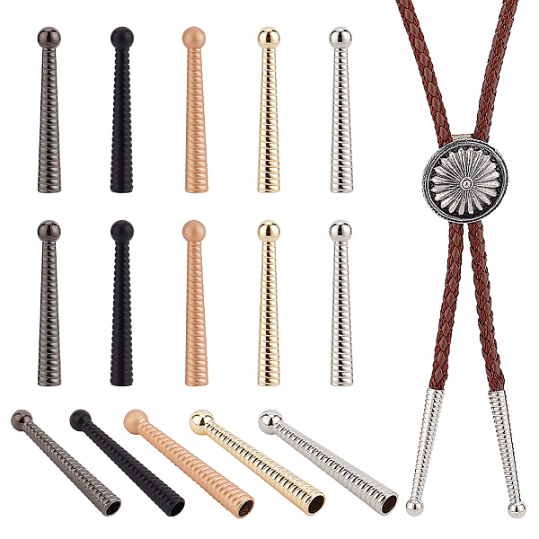 PandaHall 20Pcs 5 Colors Alloy Cord Ends, Cone, Mixed Color, 50x7mm, Hole: 5.5mm, 4pcs/color Alloy
PandaHall 20Pcs 5 Colors Alloy Cord Ends, Cone, Mixed Color, 50x7mm, Hole: 5.5mm, 4pcs/color Alloy