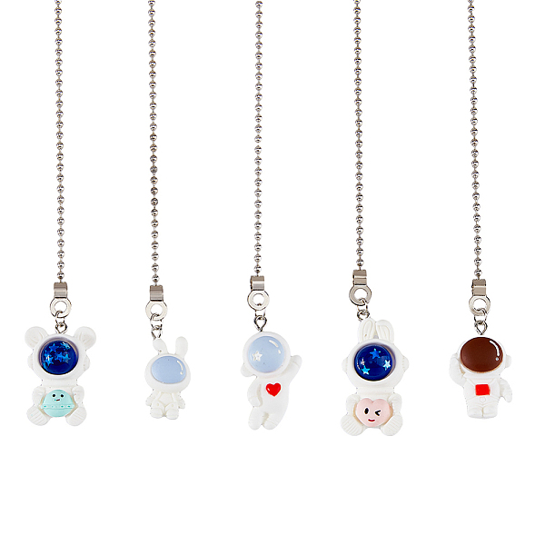 PandaHall 5Pcs Resin Ceiling Fan Pull Chain Extenders, Spaceman Pendant Decoration, with Iron Ball Chains, Mixed Color, 346~356x2.4mm Resin..., Multicolor
PandaHall 5Pcs Resin Ceiling Fan Pull Chain Extenders, Spaceman Pendant Decoration, with Iron Ball Chains, Mixed Color, 346~356x2.4mm Resin..., Multicolor