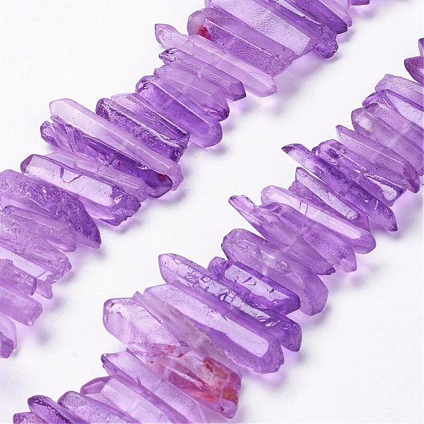 PandaHall Natural Quartz Crystal Points Beads Strands, Dyed, Nuggets, Dark Orchid, 15~30x4~8x4~7mm, Hole: 1mm, 8 inch Quartz Crystal Nuggets..., Purple
PandaHall Natural Quartz Crystal Points Beads Strands, Dyed, Nuggets, Dark Orchid, 15~30x4~8x4~7mm, Hole: 1mm, 8 inch Quartz Crystal Nuggets..., Purple