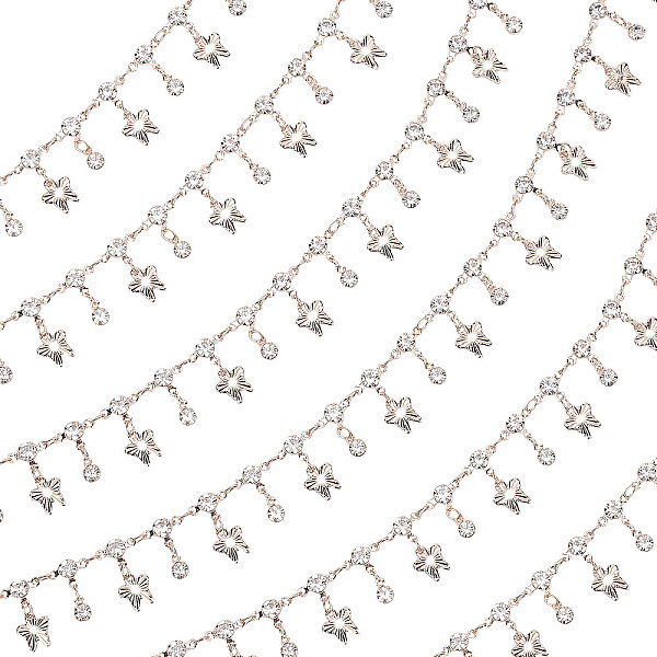 PandaHall Gorgecraft 1M Handmade Clear Cubic Zirconia Flat Round and Butterfly Charms Chains, with Brass Findings, Unwelded, Light Gold...
PandaHall Gorgecraft 1M Handmade Clear Cubic Zirconia Flat Round and Butterfly Charms Chains, with Brass Findings, Unwelded, Light Gold...
