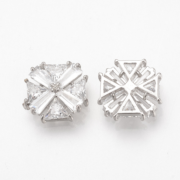 PandaHall Alloy Cubic Zirconia Cabochons, Square, Platinum, 14x14x4.5mm Alloy+Cubic Zirconia Square
PandaHall Alloy Cubic Zirconia Cabochons, Square, Platinum, 14x14x4.5mm Alloy+Cubic Zirconia Square