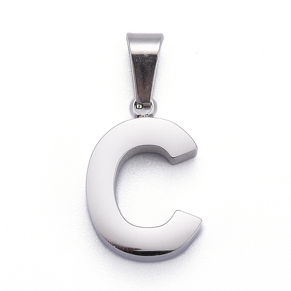 PandaHall 304 Stainless Steel Letter Pendants, Manual Polishing, Alphabet, Stainless Steel Color, Letter.C, 18x12.3x3.5mm, Hole: 6.5x3.5mm...
PandaHall 304 Stainless Steel Letter Pendants, Manual Polishing, Alphabet, Stainless Steel Color, Letter.C, 18x12.3x3.5mm, Hole: 6.5x3.5mm...