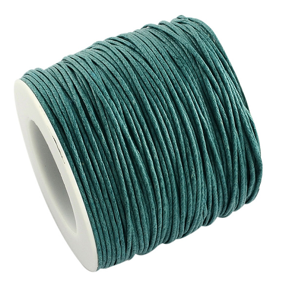 PandaHall Eco-Friendly Waxed Cotton Thread Cords, Macrame Beading Cords, for Bracelet Necklace Jewelry Making, Teal, 1mm, about..., Cyan
PandaHall Eco-Friendly Waxed Cotton Thread Cords, Macrame Beading Cords, for Bracelet Necklace Jewelry Making, Teal, 1mm, about..., Cyan