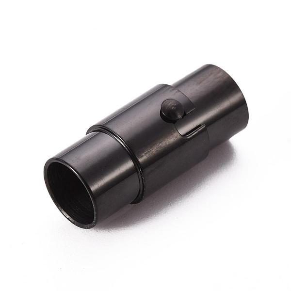 PandaHall 304 Stainless Steel Locking Tube Magnetic Clasps, Column, Electrophoresis Black, 18x8mm, Hole: 6mm 304 Stainless Steel Column
PandaHall 304 Stainless Steel Locking Tube Magnetic Clasps, Column, Electrophoresis Black, 18x8mm, Hole: 6mm 304 Stainless Steel Column