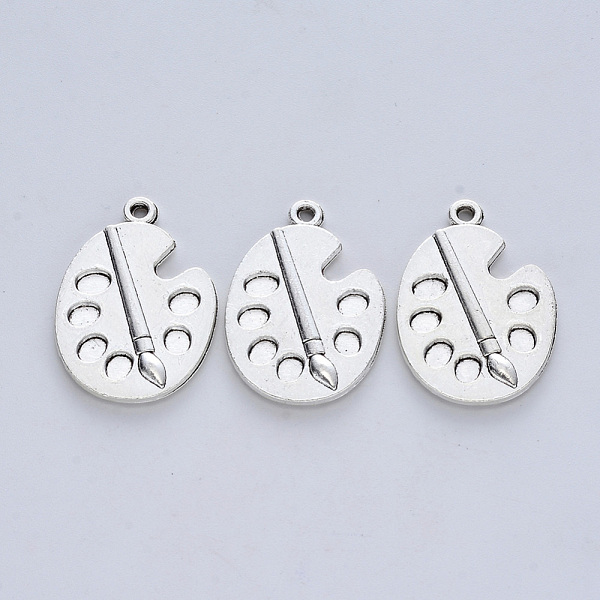PandaHall Tibetan Style Alloy Pendants, Cadmium Free & Lead Free, Palette, Antique Silver, 27x18.5x2mm, Hole: 1.6mm, about 160pcs/500g...
PandaHall Tibetan Style Alloy Pendants, Cadmium Free & Lead Free, Palette, Antique Silver, 27x18.5x2mm, Hole: 1.6mm, about 160pcs/500g...