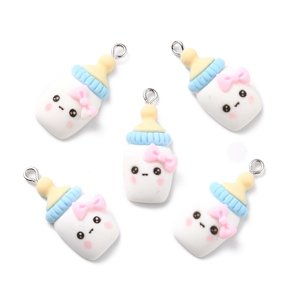 PandaHall Resin Pendants, with Platinum Iron Peg Bail, Milk Bottle with Bowknot, Ghost White, 30x15x8mm, Hole: 2mm Resin Bottle
PandaHall Resin Pendants, with Platinum Iron Peg Bail, Milk Bottle with Bowknot, Ghost White, 30x15x8mm, Hole: 2mm Resin Bottle