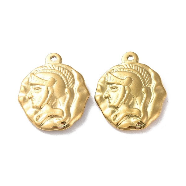 PandaHall Ion Plating(IP) 304 Stainless Steel Pendants, Flat Round with Human Head Charm, Golden, 24x19.5x4mm, Hole: 1.2mm 304 Stainless...
PandaHall Ion Plating(IP) 304 Stainless Steel Pendants, Flat Round with Human Head Charm, Golden, 24x19.5x4mm, Hole: 1.2mm 304 Stainless...