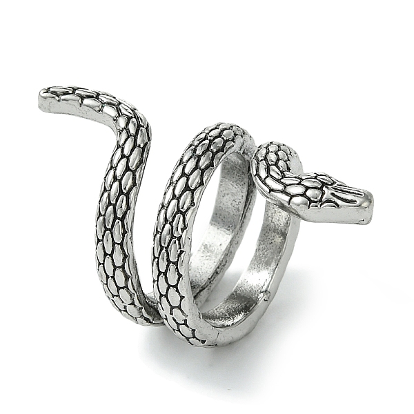 PandaHall Snake Alloy Wrap Open Cuff Rings, Lead Free & Cadmium Free, Antique Silver, 36mm, Inner Diameter: 16mm Alloy Snake
PandaHall Snake Alloy Wrap Open Cuff Rings, Lead Free & Cadmium Free, Antique Silver, 36mm, Inner Diameter: 16mm Alloy Snake