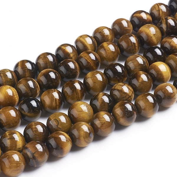 PandaHall Round Tiger Eye Beads Strands, Grade AB+, Dark Goldenrod, 10mm, Hole: 1mm, about 40pcs/strand Tiger Eye Round Gold
PandaHall Round Tiger Eye Beads Strands, Grade AB+, Dark Goldenrod, 10mm, Hole: 1mm, about 40pcs/strand Tiger Eye Round Gold