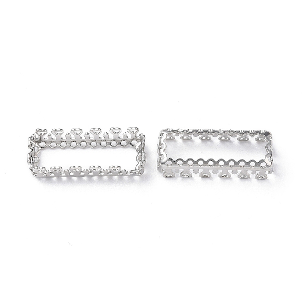 PandaHall Brass Sew on Prong Settings, Filigree Open Back Claw Settings for Pointed Back Rhinestone, Rectangle, Platinum, Tray: 7x22mm...
PandaHall Brass Sew on Prong Settings, Filigree Open Back Claw Settings for Pointed Back Rhinestone, Rectangle, Platinum, Tray: 7x22mm...