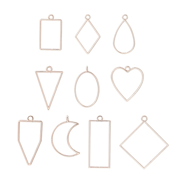 PandaHall 10Pcs Alloy Open Back Bezel Pendants, Supplies Filling Accessories, for Epoxy Resin, Resin Jewelry Making, Mixed Shapes, Rose Gold...
PandaHall 10Pcs Alloy Open Back Bezel Pendants, Supplies Filling Accessories, for Epoxy Resin, Resin Jewelry Making, Mixed Shapes, Rose Gold...