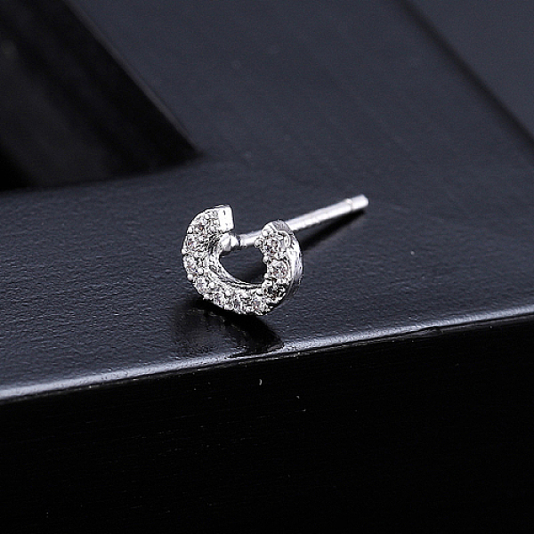 PandaHall Platinum Brass Micro Pave Cubic Zirconia Stud Earrings, Initial Letter, Letter C, No Size Cubic Zirconia Letter C Clear
PandaHall Platinum Brass Micro Pave Cubic Zirconia Stud Earrings, Initial Letter, Letter C, No Size Cubic Zirconia Letter C Clear