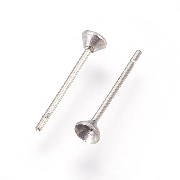 PandaHall 304 Stainless Steel Post Stud Earring Settings, for Pointed Back Xilion Rivoli Rhinestone, Stainless Steel Color, Fit For: 2.5mm...
PandaHall 304 Stainless Steel Post Stud Earring Settings, for Pointed Back Xilion Rivoli Rhinestone, Stainless Steel Color, Fit For: 2.5mm...