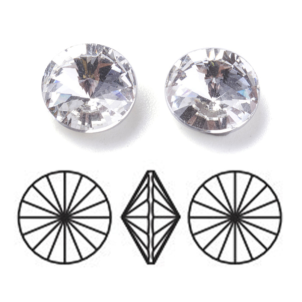 PandaHall K9 Glass Pointed Back Rhinestone, Rivoli Rhinestone, Grade A, Back Plated, Cone, Crystal, 5x3mm Glass Rhinestone Cone Clear
PandaHall K9 Glass Pointed Back Rhinestone, Rivoli Rhinestone, Grade A, Back Plated, Cone, Crystal, 5x3mm Glass Rhinestone Cone Clear