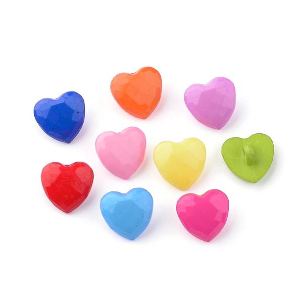 PandaHall Acrylic Shank Buttons, Heart, Mixed Color, 13.5x14x7.5mm, Hole: 3mm Acrylic Heart Multicolor
PandaHall Acrylic Shank Buttons, Heart, Mixed Color, 13.5x14x7.5mm, Hole: 3mm Acrylic Heart Multicolor