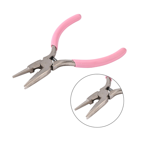 PandaHall 45# Carbon Steel Jewelry Pliers, Wire Looping Pliers, Concave and Round Nose Pliers, Pink, 12.4x6.25x0.95cm Carbon Steel Pink
PandaHall 45# Carbon Steel Jewelry Pliers, Wire Looping Pliers, Concave and Round Nose Pliers, Pink, 12.4x6.25x0.95cm Carbon Steel Pink