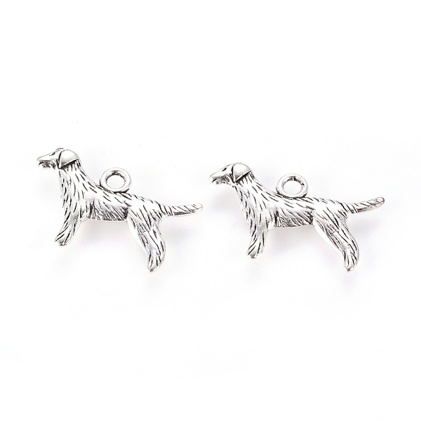 PandaHall Tibetan Style Alloy Puppy Pendants, Labrador Retriever Dog, Antique Silver, Lead Free & Cadmium Free, 23x14.5x3mm, Hole: 2mm Alloy...
PandaHall Tibetan Style Alloy Puppy Pendants, Labrador Retriever Dog, Antique Silver, Lead Free & Cadmium Free, 23x14.5x3mm, Hole: 2mm Alloy...