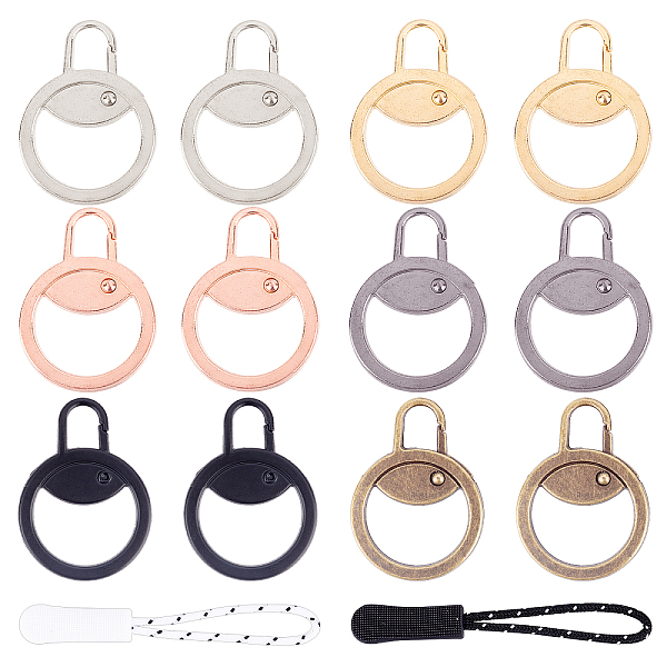PandaHall 12Pcs Alloy Zipper Puller, 12Pcs Plastic Zipper Puller, with Nylon Cord, Garment Accessories, Mixed Color, Alloy Zipper Puller..., Multicolor
PandaHall 12Pcs Alloy Zipper Puller, 12Pcs Plastic Zipper Puller, with Nylon Cord, Garment Accessories, Mixed Color, Alloy Zipper Puller..., Multicolor