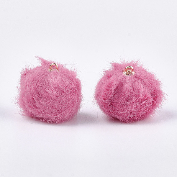 PandaHall Handmade Plush Cloth Fabric Covered Pendants, with CCB Plastic Findings, Pom Pom Ball, Round, Golden, Hot Pink, 21x18mm, Hole...
PandaHall Handmade Plush Cloth Fabric Covered Pendants, with CCB Plastic Findings, Pom Pom Ball, Round, Golden, Hot Pink, 21x18mm, Hole...