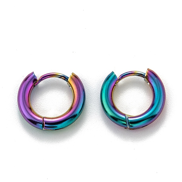 PandaHall 304 Stainless Steel Huggie Hoop Earrings, Hypoallergenic Earrings, Thick Hoop Earrings, Ring, Rainbow Color, 10 Gauge, 12x13x2.5mm...
PandaHall 304 Stainless Steel Huggie Hoop Earrings, Hypoallergenic Earrings, Thick Hoop Earrings, Ring, Rainbow Color, 10 Gauge, 12x13x2.5mm...