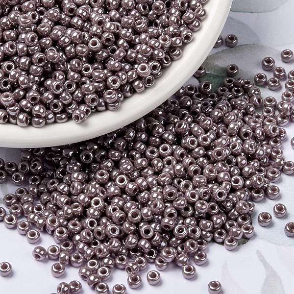 PandaHall MIYUKI Round Rocailles Beads, Japanese Seed Beads, 8/0, (RR437) Opaque Mauve Luster, 8/0, 3mm, Hole: 1mm, about 2111~2277pcs/50g..., Purple
PandaHall MIYUKI Round Rocailles Beads, Japanese Seed Beads, 8/0, (RR437) Opaque Mauve Luster, 8/0, 3mm, Hole: 1mm, about 2111~2277pcs/50g..., Purple