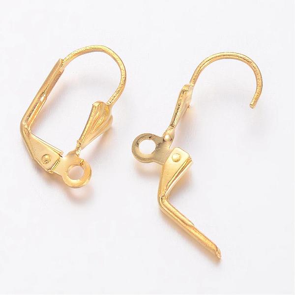 PandaHall Brass Leverback Earring Findings, with Loop, Golden, 16x9x5mm, Hole: 2mm Brass
PandaHall Brass Leverback Earring Findings, with Loop, Golden, 16x9x5mm, Hole: 2mm Brass
