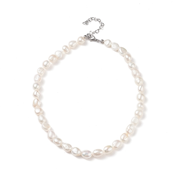 PandaHall Natural Baroque Keshi Pearl Beaded Necklace with 304 Stainless Steel Clasp for Women, Seashell Color, 14.17~15.28 inch(36~38.8cm)...
PandaHall Natural Baroque Keshi Pearl Beaded Necklace with 304 Stainless Steel Clasp for Women, Seashell Color, 14.17~15.28 inch(36~38.8cm)...