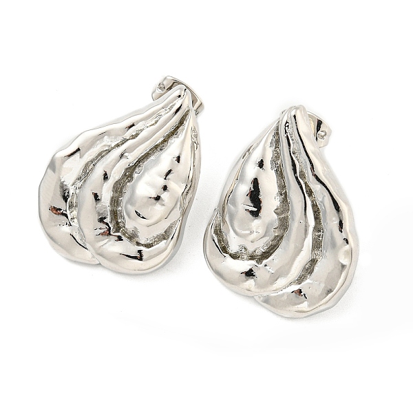 PandaHall Twist Teardrop Brass Stud Earrings, Long-Lasting Plated, Lead Free & Cadmium Free, Platinum, 25.5x19mm Brass Teardrop
PandaHall Twist Teardrop Brass Stud Earrings, Long-Lasting Plated, Lead Free & Cadmium Free, Platinum, 25.5x19mm Brass Teardrop