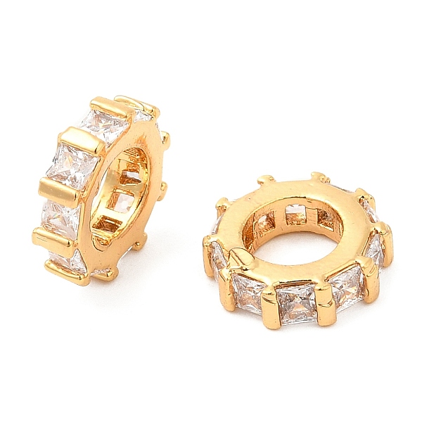 PandaHall Brass Micro Pave Cubic Zirconia European Beads, Large Hole Beads, Eternal Ring, Real 18K Gold Plated, 9x2.5mm, Hole: 4.5mm..., Clear
PandaHall Brass Micro Pave Cubic Zirconia European Beads, Large Hole Beads, Eternal Ring, Real 18K Gold Plated, 9x2.5mm, Hole: 4.5mm..., Clear