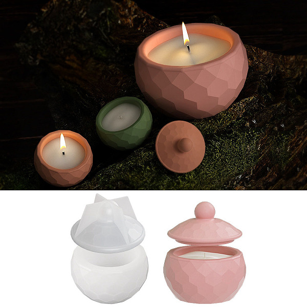 PandaHall Faceted Round DIY Candle Cup Silicone Molds, Storage Box Molds, Resin Plaster Cement Casting Molds, Clear, 8.2x5.1cm, Inner...
PandaHall Faceted Round DIY Candle Cup Silicone Molds, Storage Box Molds, Resin Plaster Cement Casting Molds, Clear, 8.2x5.1cm, Inner...