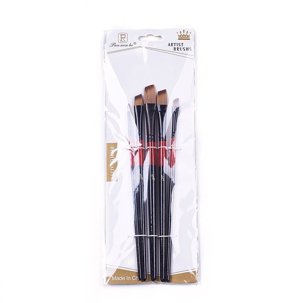 PandaHall Nylon Hair Oil Paint Brush Pen, with Aluminium Tube, Black, 180~200x5~9mm, 5pcs/set Aluminum Black
PandaHall Nylon Hair Oil Paint Brush Pen, with Aluminium Tube, Black, 180~200x5~9mm, 5pcs/set Aluminum Black