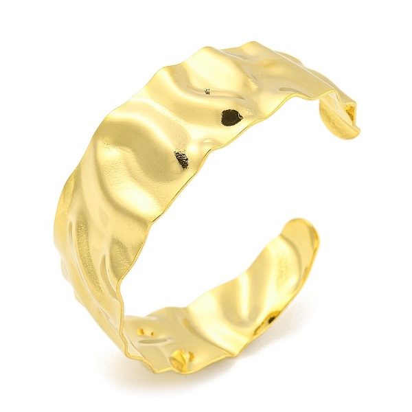 PandaHall Ion Plating(IP) 304 Stainless Steel Textured Open Cuff Bangles for Women, Real 18K Gold Plated, Inner Diameter: 2-1/4 inch(5.6cm)...
PandaHall Ion Plating(IP) 304 Stainless Steel Textured Open Cuff Bangles for Women, Real 18K Gold Plated, Inner Diameter: 2-1/4 inch(5.6cm)...