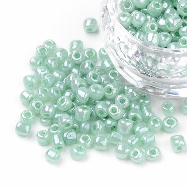 PandaHall Glass Seed Beads, Ceylon, Round, Aqua, 3mm, Hole: 1mm, about 10000pcs/pound Glass Cyan
PandaHall Glass Seed Beads, Ceylon, Round, Aqua, 3mm, Hole: 1mm, about 10000pcs/pound Glass Cyan