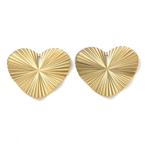PandaHall 304 Stainless Steel Pendants, Heart Charm, Real 18K Gold Plated, 25.5x29.5x2mm, Hole: 1.5mm 304 Stainless Steel Heart
PandaHall 304 Stainless Steel Pendants, Heart Charm, Real 18K Gold Plated, 25.5x29.5x2mm, Hole: 1.5mm 304 Stainless Steel Heart