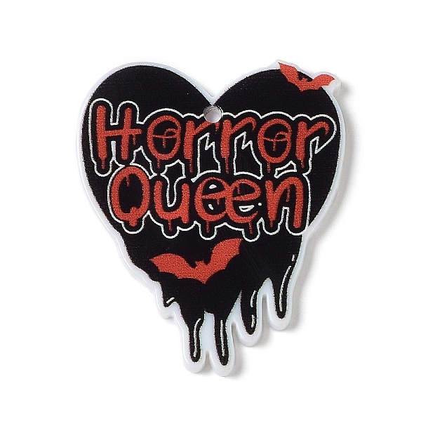 PandaHall Halloween Letter Heart Acrylic Pendants, Black, 40.5x34.5x2.5mm, Hole: 2mm Acrylic Heart Black
PandaHall Halloween Letter Heart Acrylic Pendants, Black, 40.5x34.5x2.5mm, Hole: 2mm Acrylic Heart Black