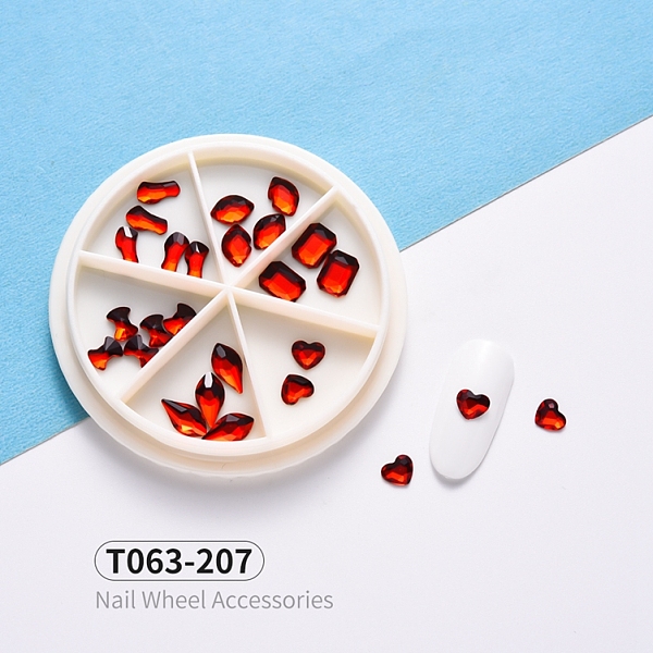 PandaHall Flat Back Glass Cabochons, Nail Art Decoration Accessories, Faceted, Mixed Shapes, FireBrick, 6~10x4.5~5.5x1.5~2mm, 5pcs/shape..., Red
PandaHall Flat Back Glass Cabochons, Nail Art Decoration Accessories, Faceted, Mixed Shapes, FireBrick, 6~10x4.5~5.5x1.5~2mm, 5pcs/shape..., Red