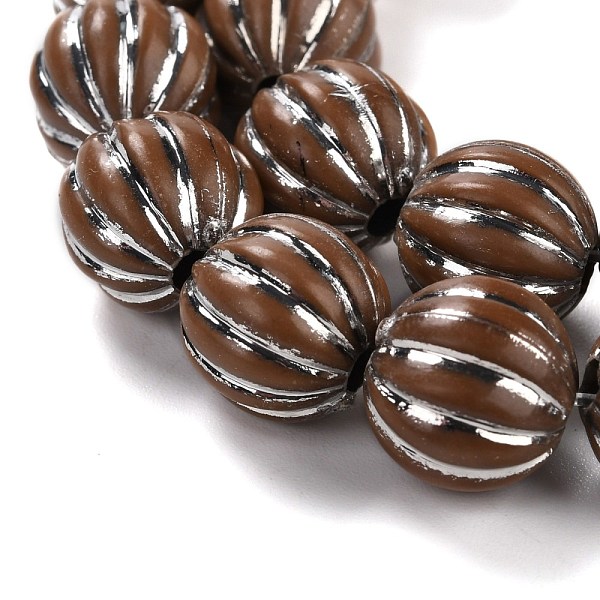 PandaHall Grooved Resin Beads Strands, Silver Metal Enlaced, Pumpkin, Camel, 10~12mm, Hole: 3mm, about 32pcs/strand, 13.78''(35cm) Resin..., Brown
PandaHall Grooved Resin Beads Strands, Silver Metal Enlaced, Pumpkin, Camel, 10~12mm, Hole: 3mm, about 32pcs/strand, 13.78''(35cm) Resin..., Brown