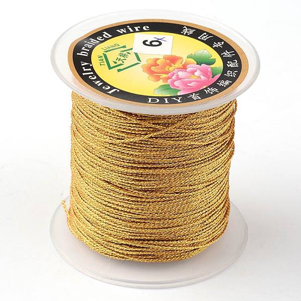 PandaHall Round Metallic Thread, 12-Ply, Gold, 1mm, about 54.68 yards(50m)/roll Fibre Gold
PandaHall Round Metallic Thread, 12-Ply, Gold, 1mm, about 54.68 yards(50m)/roll Fibre Gold