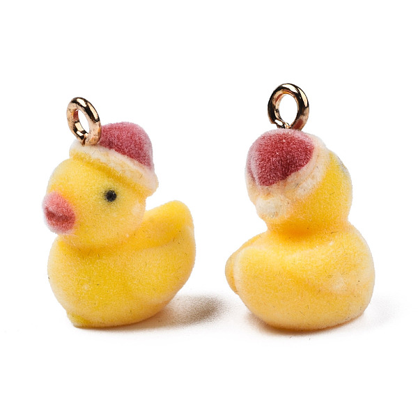 PandaHall Flocky Resin Pendants, with Iron Loops, Gold, Duck, Light Gold, 22x17x13.5mm, Hole: 2.5mm Iron+Resin Duck Gold
PandaHall Flocky Resin Pendants, with Iron Loops, Gold, Duck, Light Gold, 22x17x13.5mm, Hole: 2.5mm Iron+Resin Duck Gold