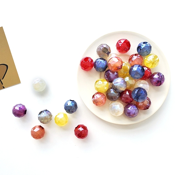 PandaHall UV Plating Iridescent Acrylic Beads, with Glitter Powder, Faceted, Round, Mixed Color, 20.9x20.6mm, Hole: 4mm Acrylic Round..., Multicolor
PandaHall UV Plating Iridescent Acrylic Beads, with Glitter Powder, Faceted, Round, Mixed Color, 20.9x20.6mm, Hole: 4mm Acrylic Round..., Multicolor