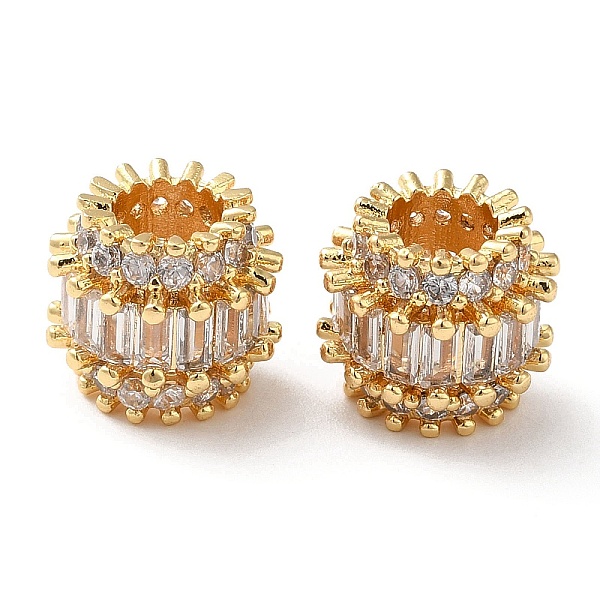 PandaHall Brass Micro Pave Cubic Zirconia European Beads, Large Beads, Bumpy Column, Real 18K Gold Plated, 10x9mm, Hole: 4.7mm Brass+Cubic..., Clear
PandaHall Brass Micro Pave Cubic Zirconia European Beads, Large Beads, Bumpy Column, Real 18K Gold Plated, 10x9mm, Hole: 4.7mm Brass+Cubic..., Clear