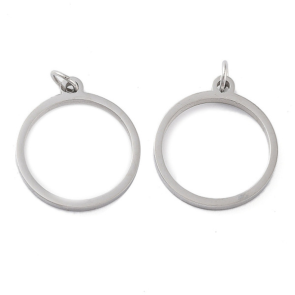 PandaHall 304 Stainless Steel Pendants, Laser Cut, with Jump Ring, Stainless Steel Color, Ring, 17x15x1mm, Hole: 2mm 304 Stainless Steel...
PandaHall 304 Stainless Steel Pendants, Laser Cut, with Jump Ring, Stainless Steel Color, Ring, 17x15x1mm, Hole: 2mm 304 Stainless Steel...