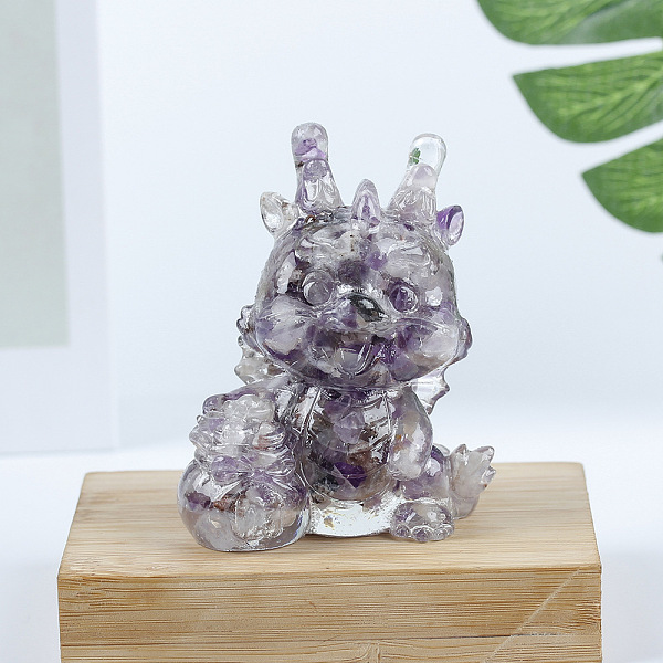 PandaHall Resin Dragon Display Decoration, with Natural Amethyst Chips inside Statues for Home Office Decorations, 55x40x70mm Amethyst...
PandaHall Resin Dragon Display Decoration, with Natural Amethyst Chips inside Statues for Home Office Decorations, 55x40x70mm Amethyst...