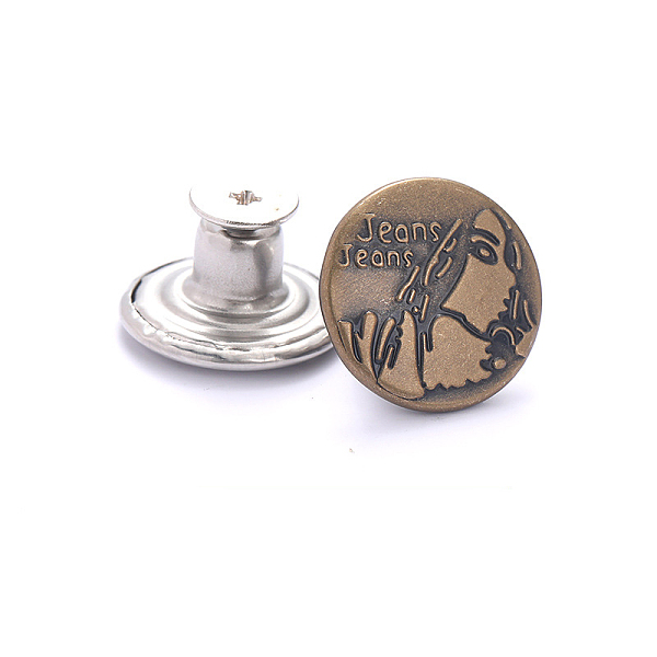 PandaHall Alloy Button Pins for Jeans, Nautical Buttons, Garment Accessories, Round, Human, 17mm Alloy Human
PandaHall Alloy Button Pins for Jeans, Nautical Buttons, Garment Accessories, Round, Human, 17mm Alloy Human