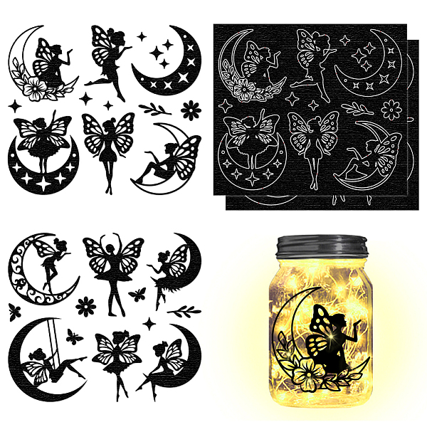 PandaHall Silhouette Paper, for Lighting Decoration, Paper Cut Light Box, Fairy, 150x170mm, 4pcs/set Paper Others
PandaHall Silhouette Paper, for Lighting Decoration, Paper Cut Light Box, Fairy, 150x170mm, 4pcs/set Paper Others